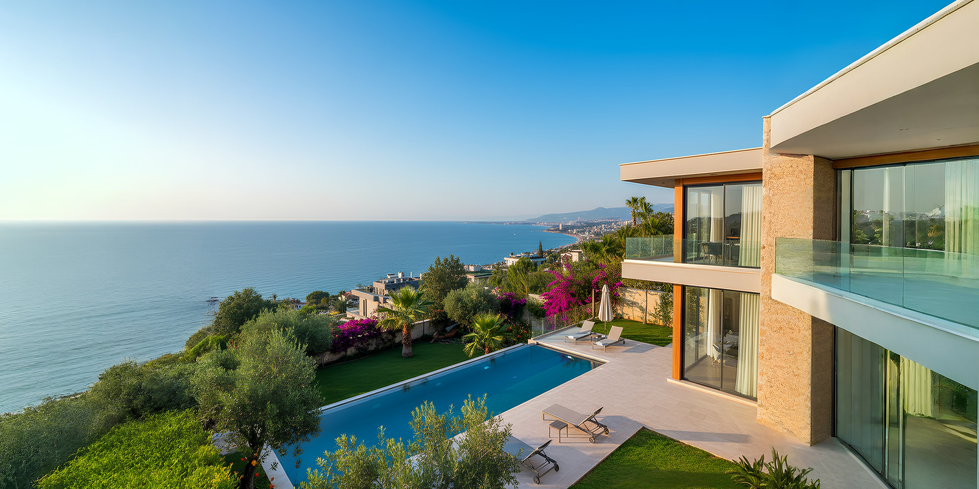 Konyaaltı Gürsu'da Panoramik Deniz Manzaralı Müstakil Villa